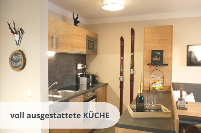 Küche mit Nespresso, Mikrowelle, etc.